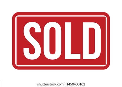 Sold Rubber Stamp. Sold Stamp Seal – Vector