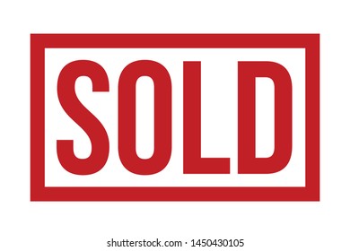 Sold Rubber Stamp. Sold Stamp Seal – Vector