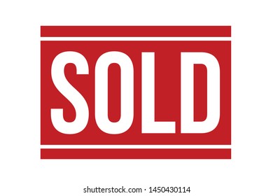 Sold Rubber Stamp. Sold Stamp Seal – Vector