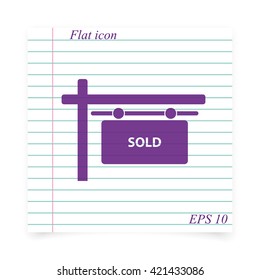 Sold sign.