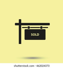 Sold sign.