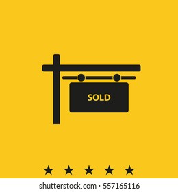 Sold sign.