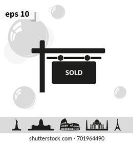 Sold sign.