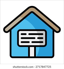 Elemento de icono de signo vendido para el diseño