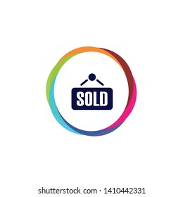 Sold Sign - Vector App Icon