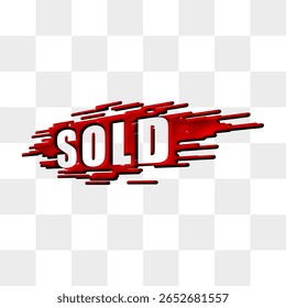 Elemento de Ilustración vectorial de signo vendido