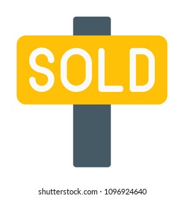 Sold Signboard Advertisement