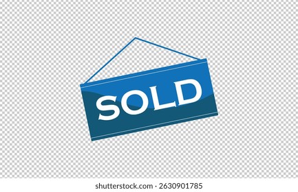 Sold stamp Icon . Flat vector icon . Vector Illustration . EPS 10  .