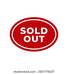 Sold stamp logo. Vector illustration for web design