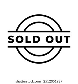 Sold stamp logo. Vector illustration for web design