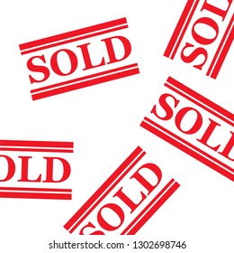 Sold stamp pattern. Sold out stamps grunge. Sold out badge