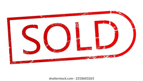 sold stamp stickers vector illustration design background
