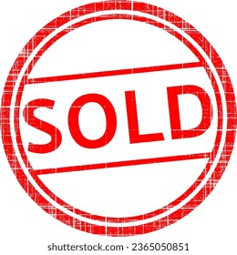 sold stamp vector illustration background