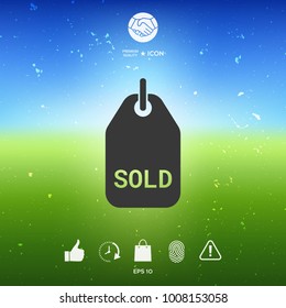 Sold symbol tag
