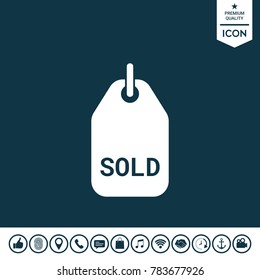 Sold symbol tag