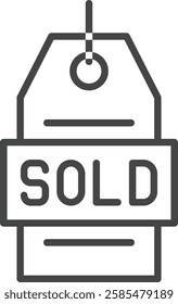 Sold Tag Element For Design Graphic