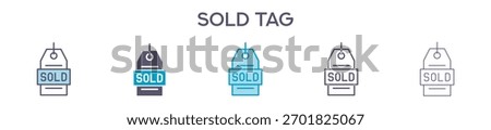 Sold Tag Element For Design Graphic - Multi Styles