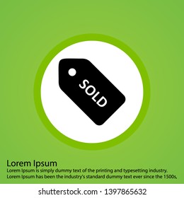 Sold Tag Icon For Your Project
