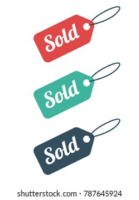 Sold Tag Illustration
