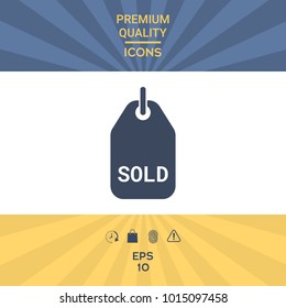 Sold tag symbol