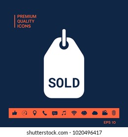 Sold tag symbol