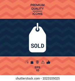 Sold tag symbol