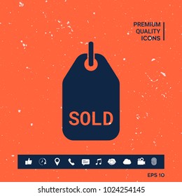Sold tag symbol