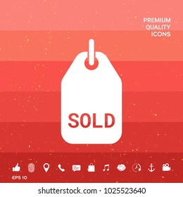 Sold tag symbol