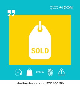 Sold tag symbol