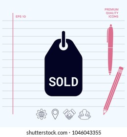 Sold tag symbol