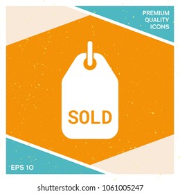 Sold tag symbol