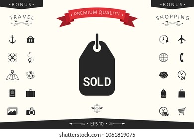 Sold tag symbol