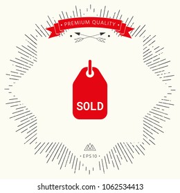Sold tag symbol