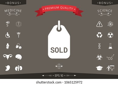Sold tag symbol