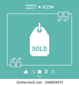 Sold tag symbol
