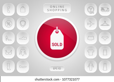 Sold tag symbol