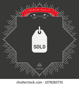 Sold tag symbol