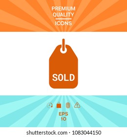 Sold tag symbol