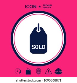 Sold tag symbol