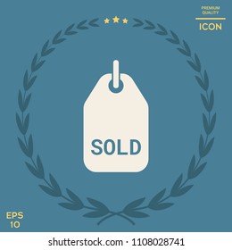 Sold tag symbol
