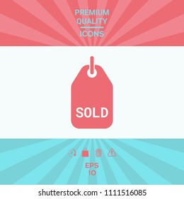 Sold tag symbol