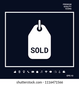 Sold tag symbol