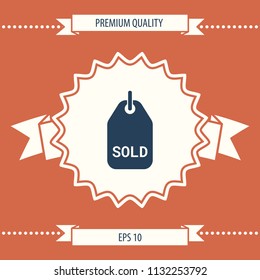 Sold tag symbol