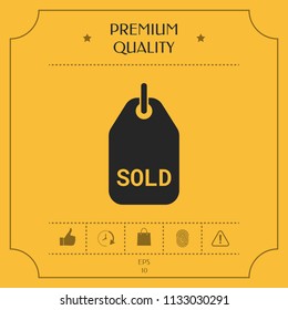 Sold tag symbol