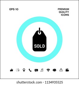 Sold tag symbol