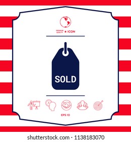 Sold tag symbol