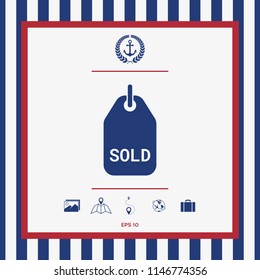 Sold tag symbol