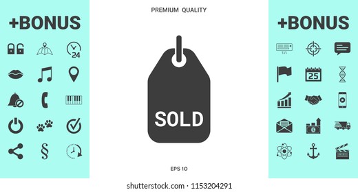 Sold tag symbol
