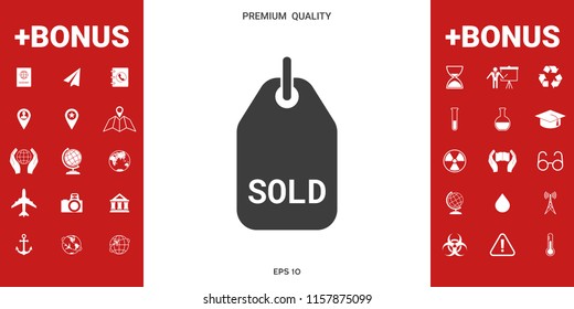 Sold tag symbol