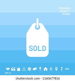 Sold tag symbol